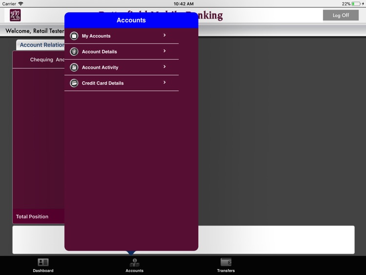Butterfield iPad App