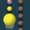 Tap your ball to the row which has the same color balls