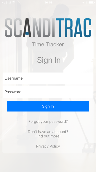 Screenshot #1 pour ScandiTRAC Time Tracker