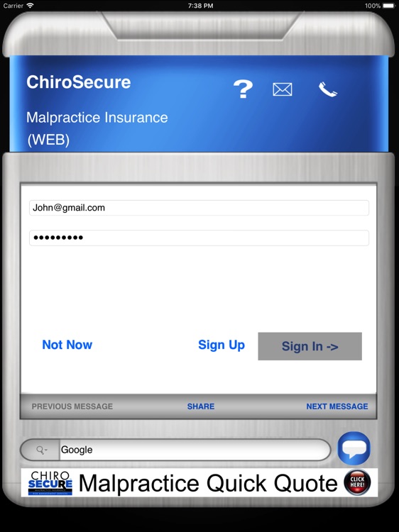ChiroSecure Insurance HD