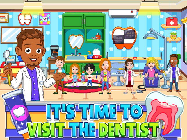 ‎Mi ciudad: captura de pantalla de visita al dentista