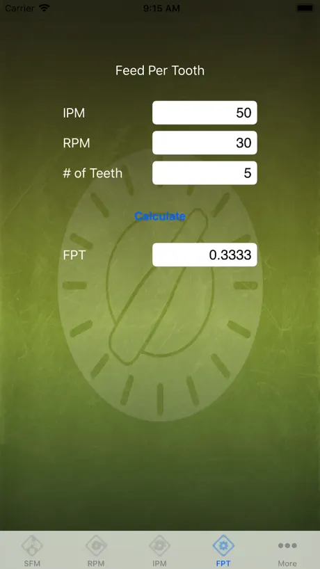 Feed Rate Calculator Lite