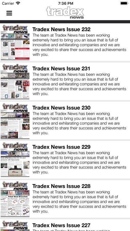 Tradex News