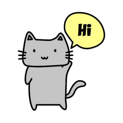 The Grey Cat - cute kitten pet icon