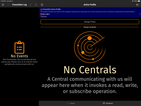 BLE Laboratory Pro iPad screenshot