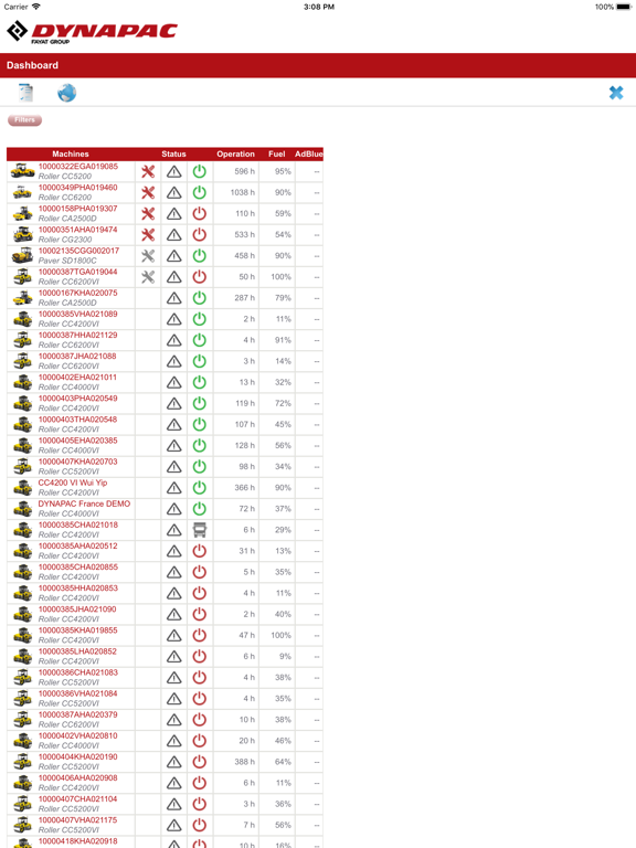 Screenshot #5 pour Dynapac Dyn@Link