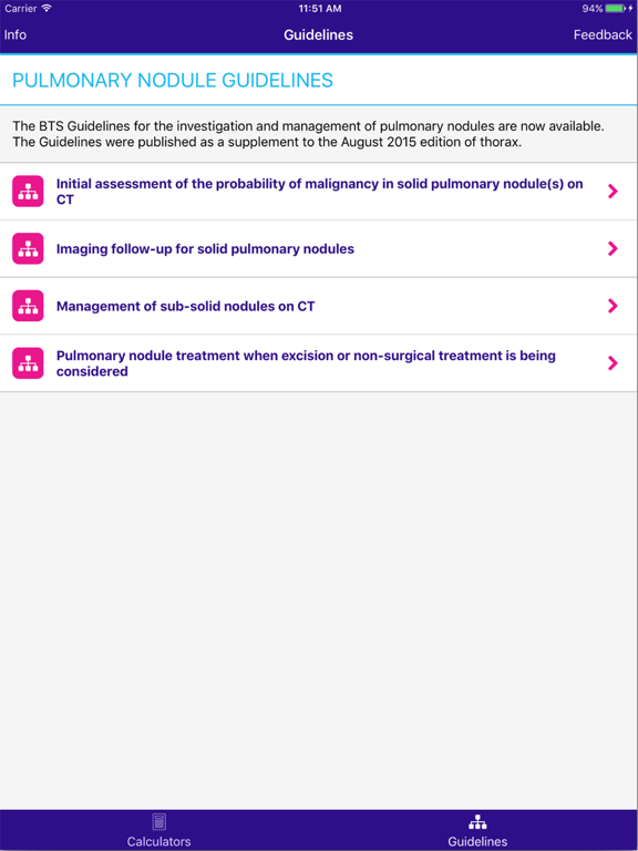 Pulmonary Nodule Risk iPad screenshot 4 - Medical app
