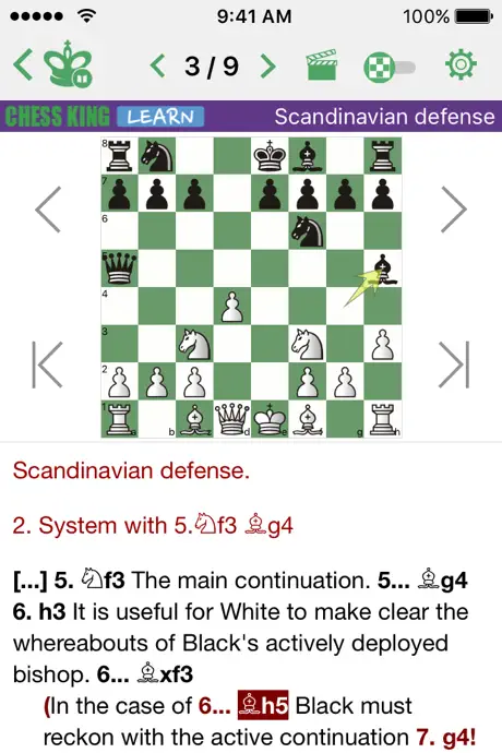 Chess. Scandinavian Defense