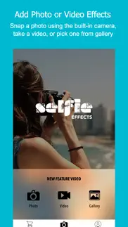 photo video editor 4 live camera - selfie effects iphone screenshot 2