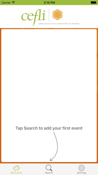 CEFLI Events screenshot 2