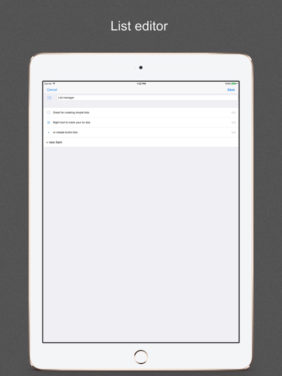 DataGist iPad screenshot 4 - Productivity app