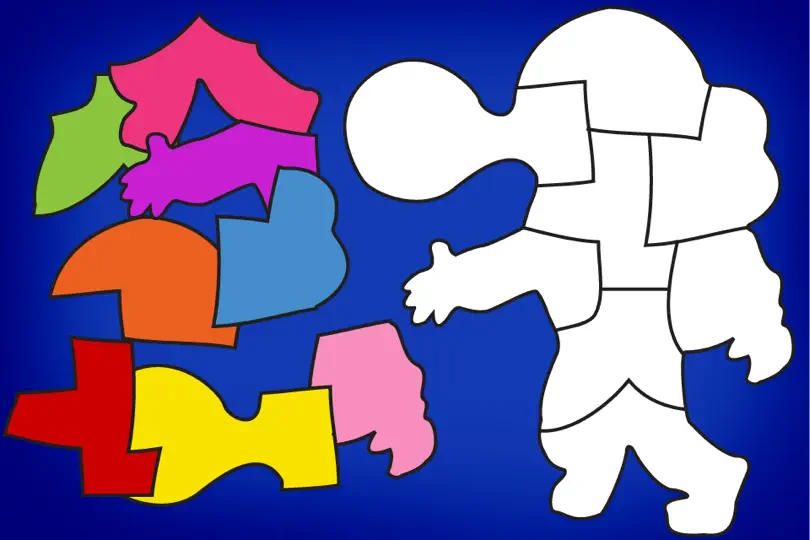 Captura de pantalla de ShapeBuilder Preschool Puzzles en iPhone 5