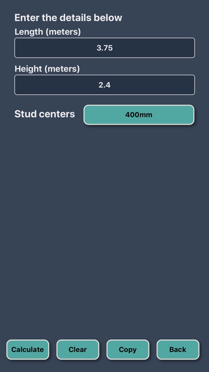 Plaster & Stud Wall Calculator screenshot-3