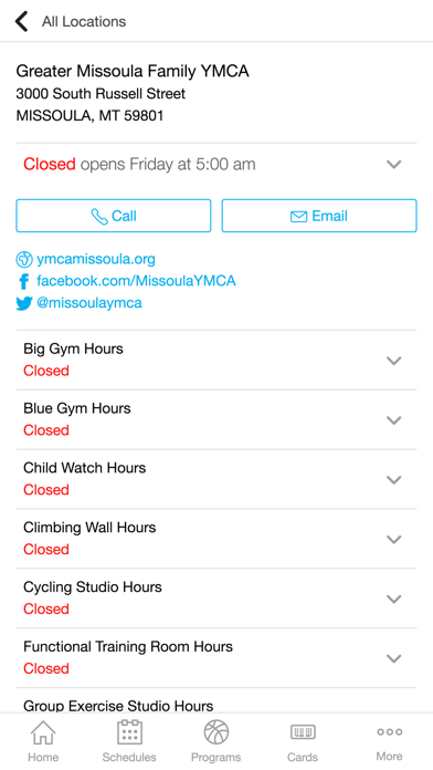 Screenshot #1 pour Missoula Family YMCA