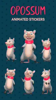 opossum emoji animated sticker iphone screenshot 1