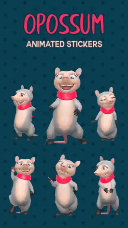 Game screenshot Opossum Emoji Animated Sticker mod apk