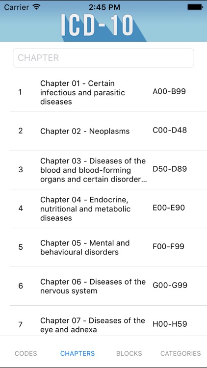ICD-10: Codes of Diseases screenshot-3