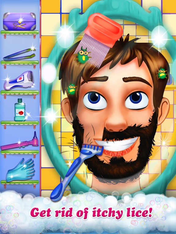 Скачать игру Hairy Face Makeover Salon