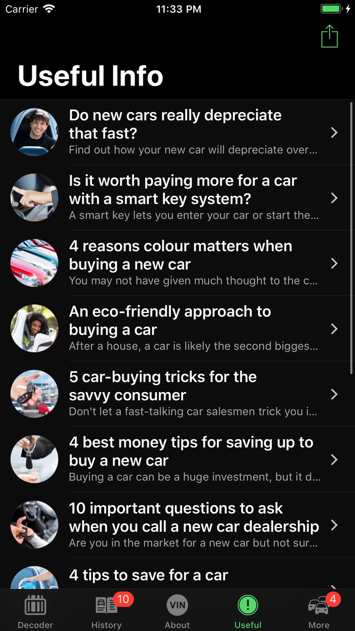 iPhone screenshot