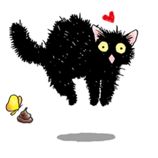 Catmoji - Adorabel Black Cat Sticker icon