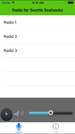 Radio for Seattle Seahawks iPhone image 1