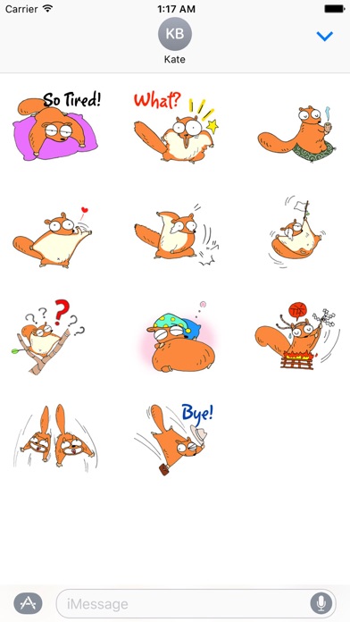 Cute Flying Squirrel Sticker screenshot 3