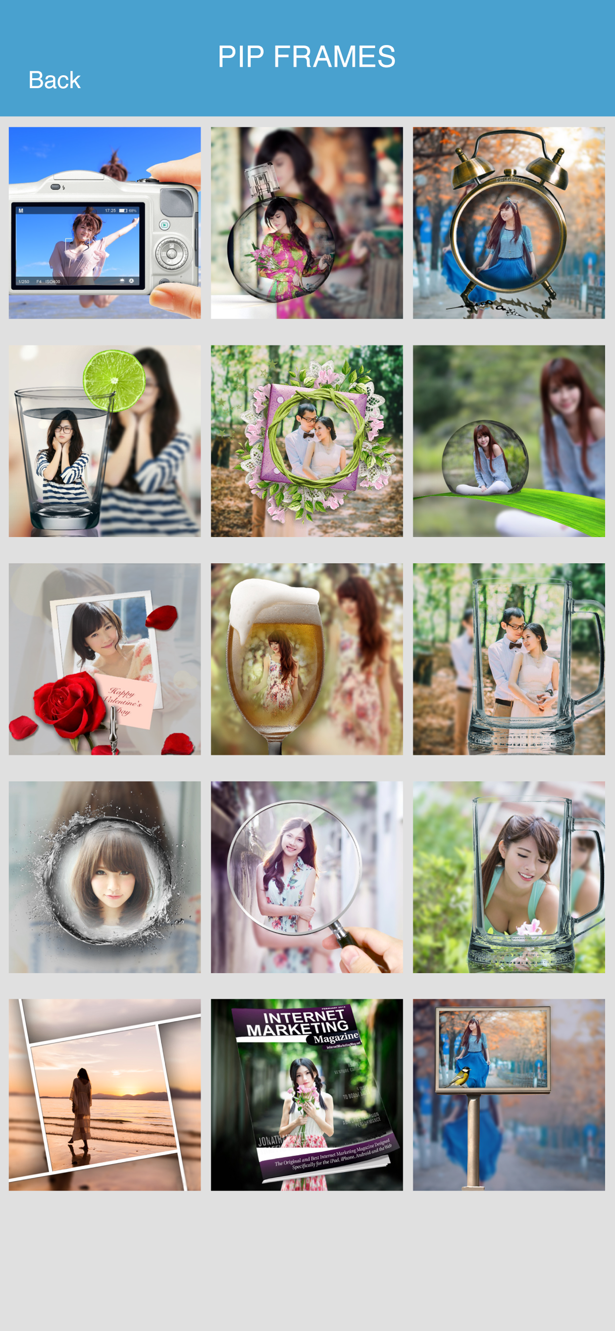 Picture in Picture (PIP) Frame
