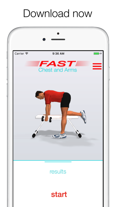 Fast Chest and Arms Workouts iPhone screenshot 5 - Health & Fitness app
