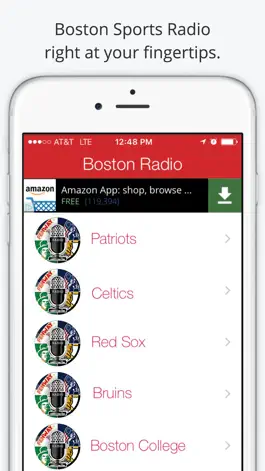 Game screenshot Boston GameDay Radio For Patriots Red Sox Celtics mod apk