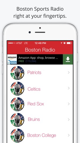 Boston GameDay Radio For Patriots Red Sox Celticsのおすすめ画像1