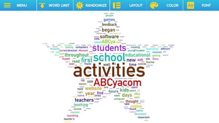 Word Clouds by ABCYa.com