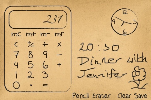 Paper Calculator & Clock screenshot 3