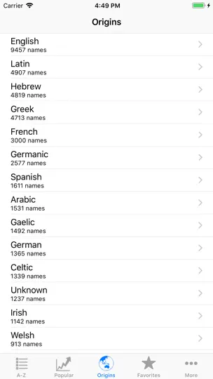 Baby Names Generator Pro+ iPhone Ekran Görüntüsü 4