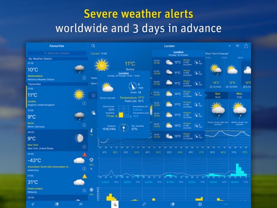 WeatherPro voor iPad iPad app afbeelding 5