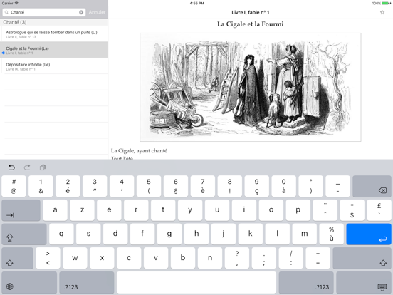 Fables, Jean de La Fontaine iPad screenshot 5 - Book app