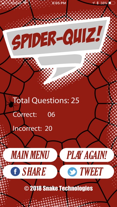 Spider Quiz screenshot 4