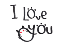 Daily Conversation Cat Sticker