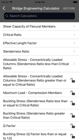 Bridge Engineering Calculator screenshot