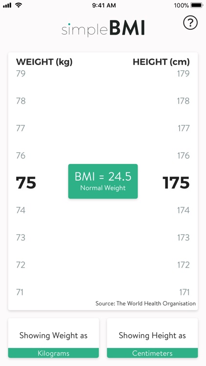 simpleBMI - BMI made easy