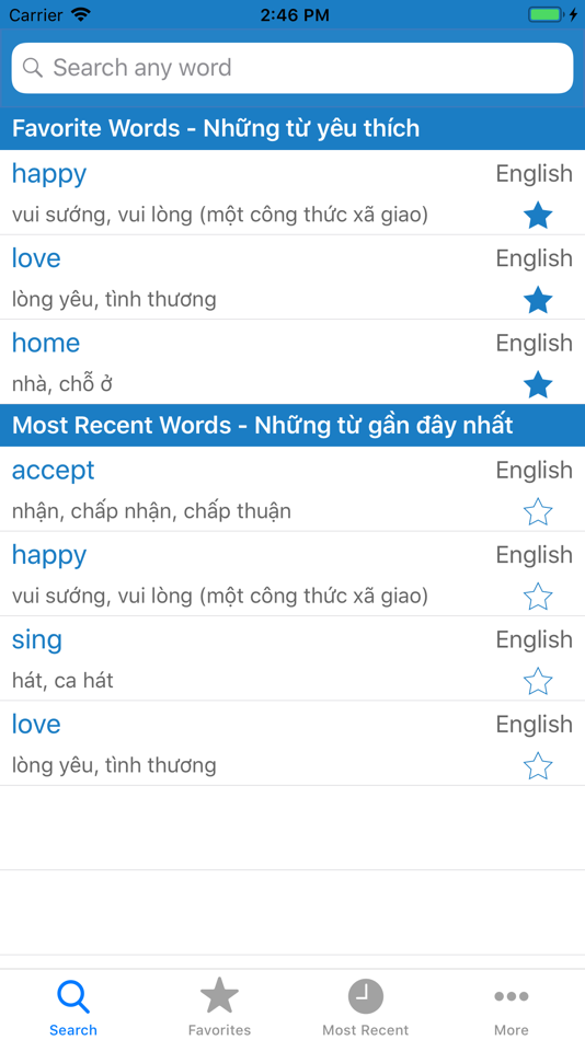 English Vietnam Dictionary - 1.0 - (iOS)