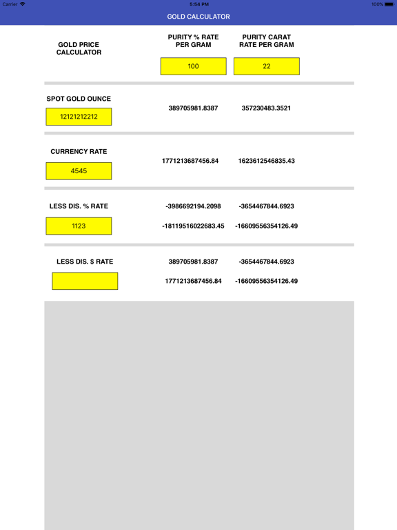 Screenshot #4 pour Gold Calculator