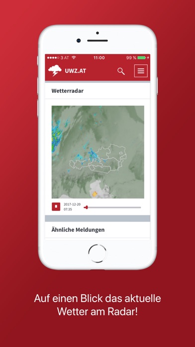 Unwetterzentrale Österreich Screenshot