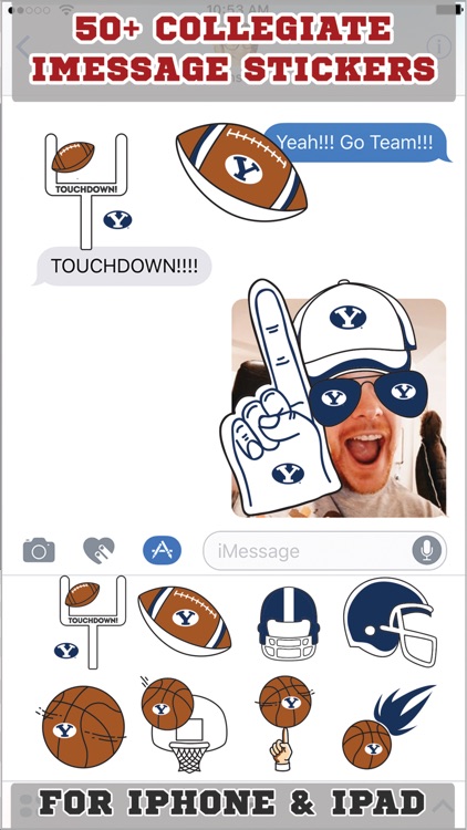 BYU Cougars Stickers PLUS