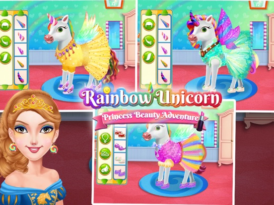 Rainbow Unicorn Princess iPad screenshot