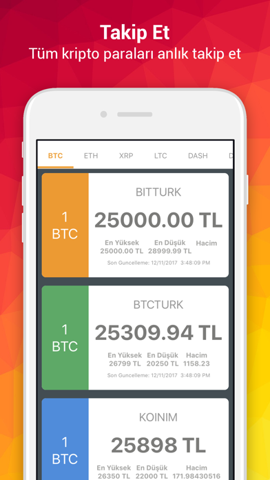 Screenshot #1 pour Bitcoin Takip