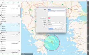 Radius on Map screenshot