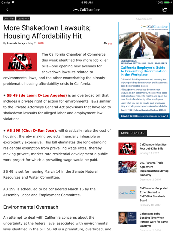 Screenshot #5 pour CalChamber Alert