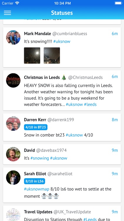 UK Snow Map