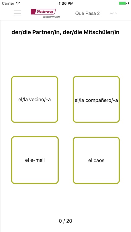 ¿Qué pasa? Vokabeltrainer 2 screenshot-3