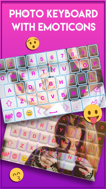 Photo Keyboard with Emoticons